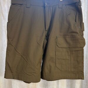 Duluth Trading Co Olive Brown Men's Cargo Shorts